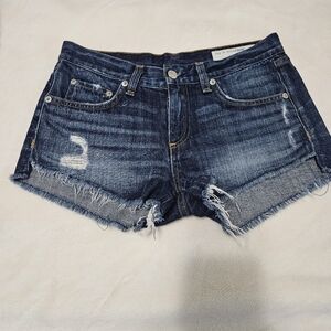 Womens Rag & Bone Jean Denim Shorts in Wales Size 24